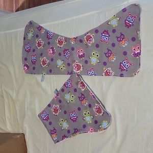 Owl burp clothes